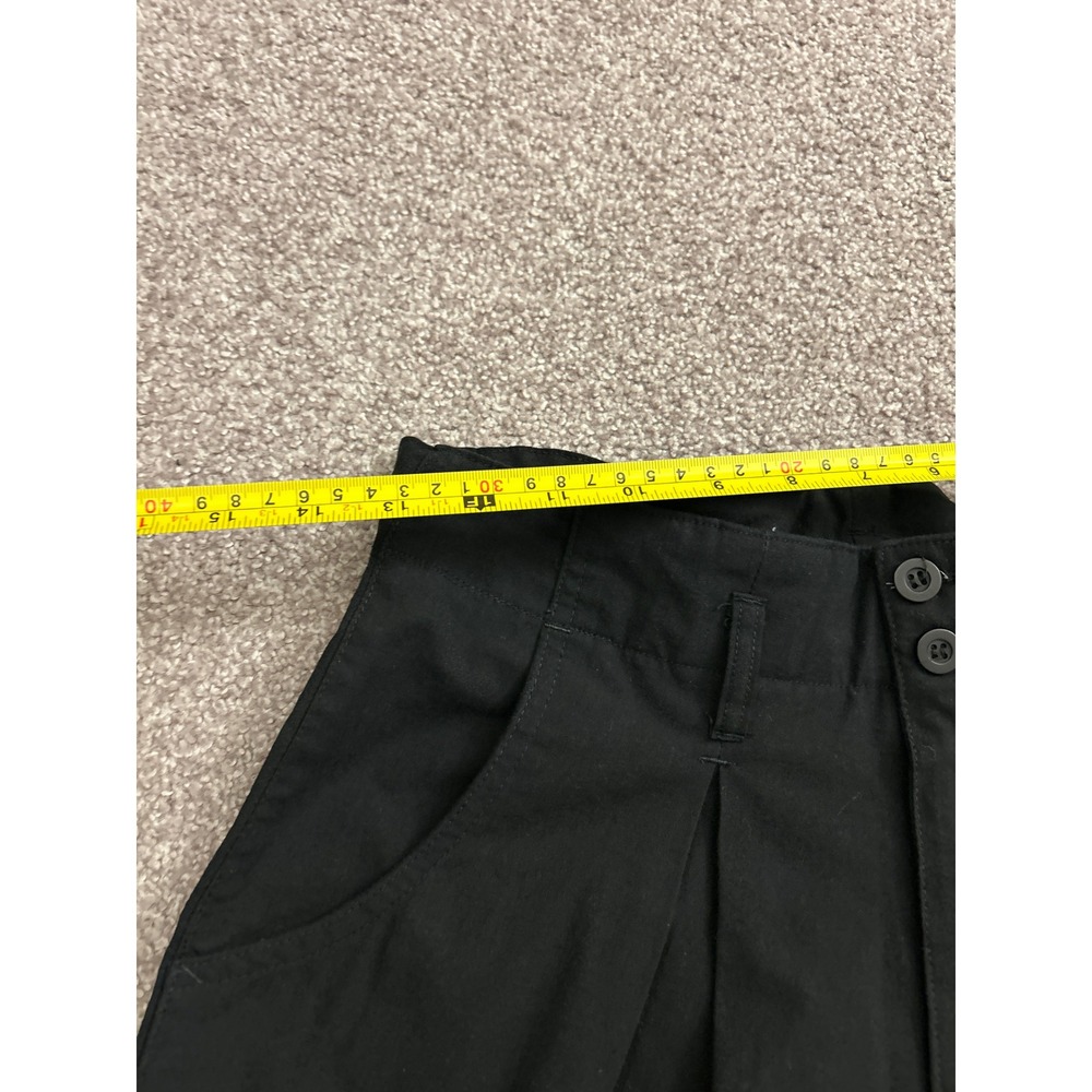 Rio by Stephanie Brown Pleated Shorts Women 13 Black Excellent High Waist Cuffed - Picture 4 of 7